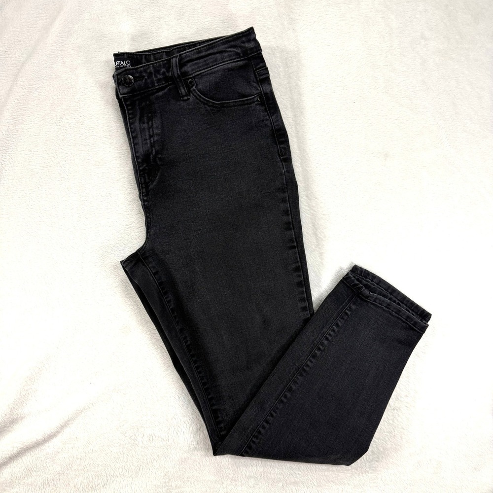 Buffalo David Bitton 12/32 Mollie Black Skinny Jean High Rise Stretch Goth Fall